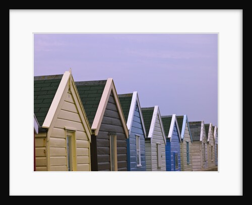 Beach huts in a row, close-up by Assaf Frank